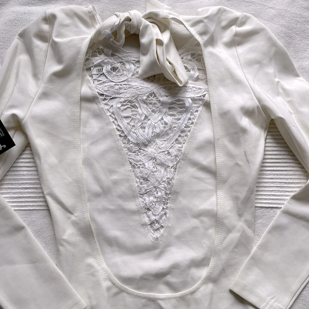 WYLDR Ivory Sacred Bodysuit With Lace XS - Picture 4 of 7